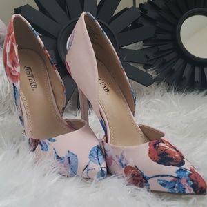 Monika Floral faux leather Point Toe shoe
